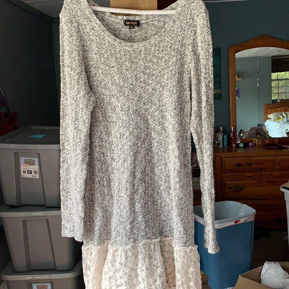 Grey Sweater Dress